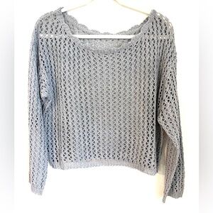 Women's Gray Knit Sweater
